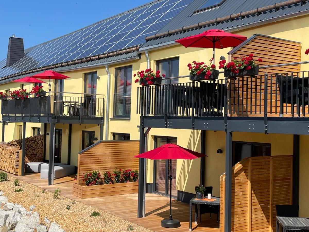 Chalet-Ferienwohnung Aehrenglueck, 70 Qm, Wellness/Fitness/Sauna - Bergroedelhof Feilitzsch Kültér fotó